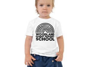 WPNS Black and White Toddler Short Sleeve Tee